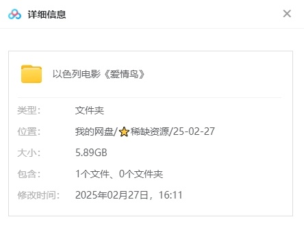 《爱情鸟》[网盘下载]以色列电影 [2017][720P高清/5.89G]