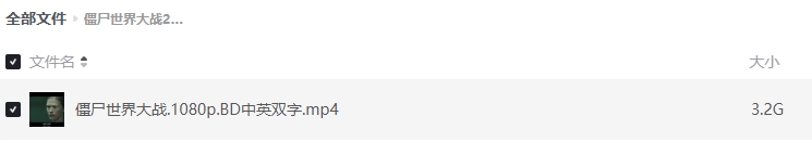 《僵尸世界大战》[百度/夸克网盘下载]美国电影[1080p超清/BT磁力链接]