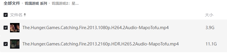 《饥饿游戏》[百度/夸克网盘下载]美国电影[4k高清/BT磁力链接]