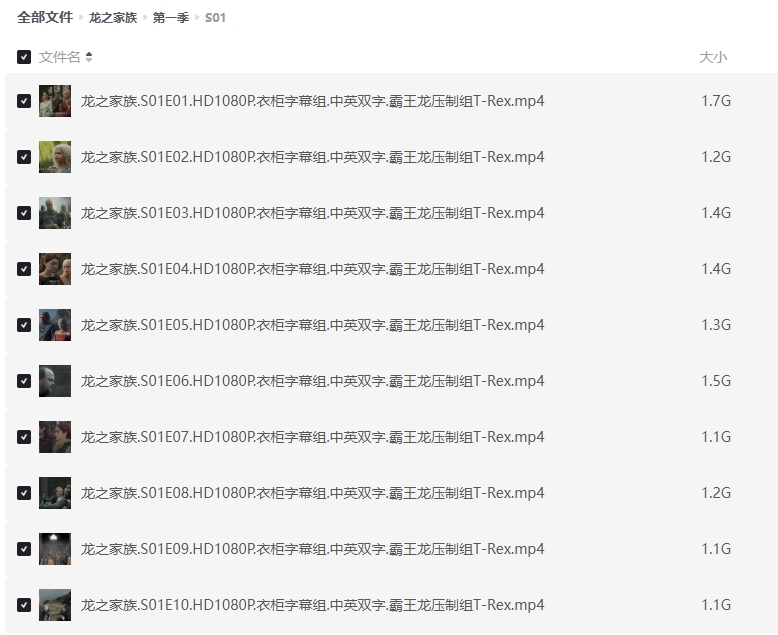 《龙之家族》1-2季[百度/夸克网盘下载]美剧[4k高清/中文字幕]
