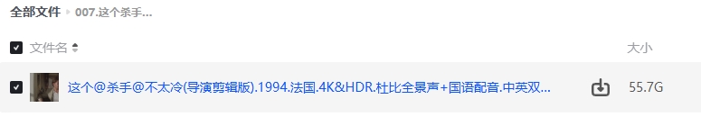 《这个杀手不太冷》[百度/夸克网盘下载]法国电影[4k高清/中文字幕]